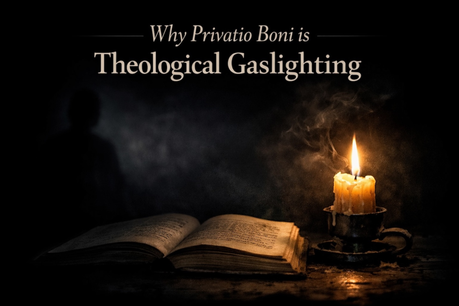 Why Privatio Boni is Theological Gaslighting