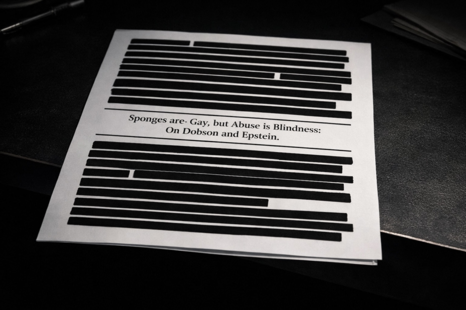 Sponges are Gay, but Abuse is Blindness: On Dobson and Epstein