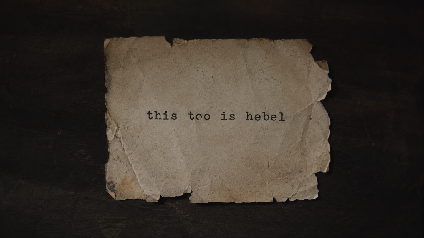 This Too is Hebel: Introduction to Qoheleth’s Theology of Absence
