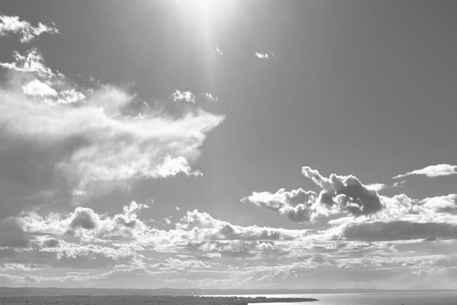 Sun over Thessaloniki representing the idea that 'God is in Heaven and You Upon Earth'